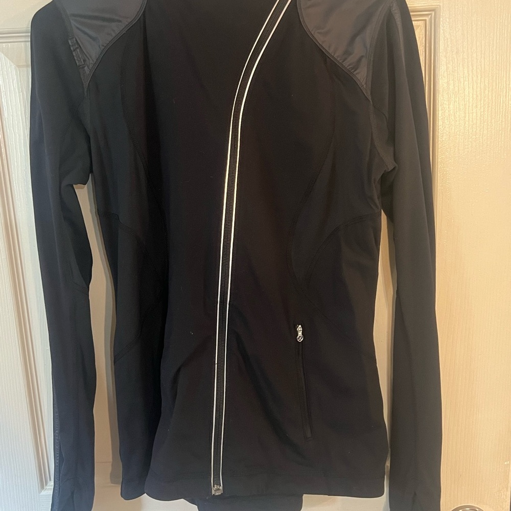 Lululemon Black Asymmetrical Zip Jacket